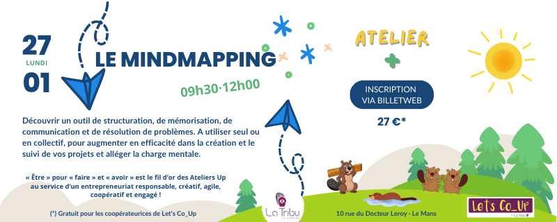 ATELIER + – Le mindmapping- Lundi 27 janvier 2025